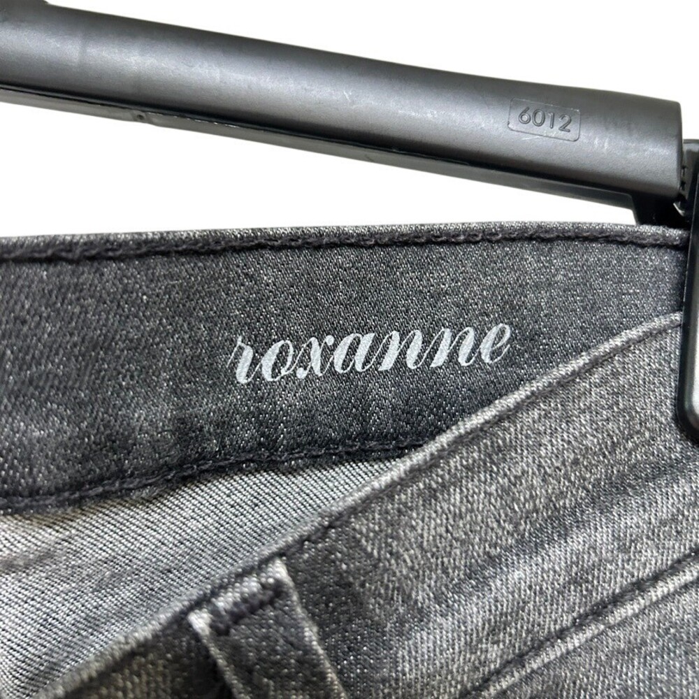 7 For All Mankind Women's Black Sequined Pocket Roxanne Skinny Jeans Size 28 - Picture 6 of 11